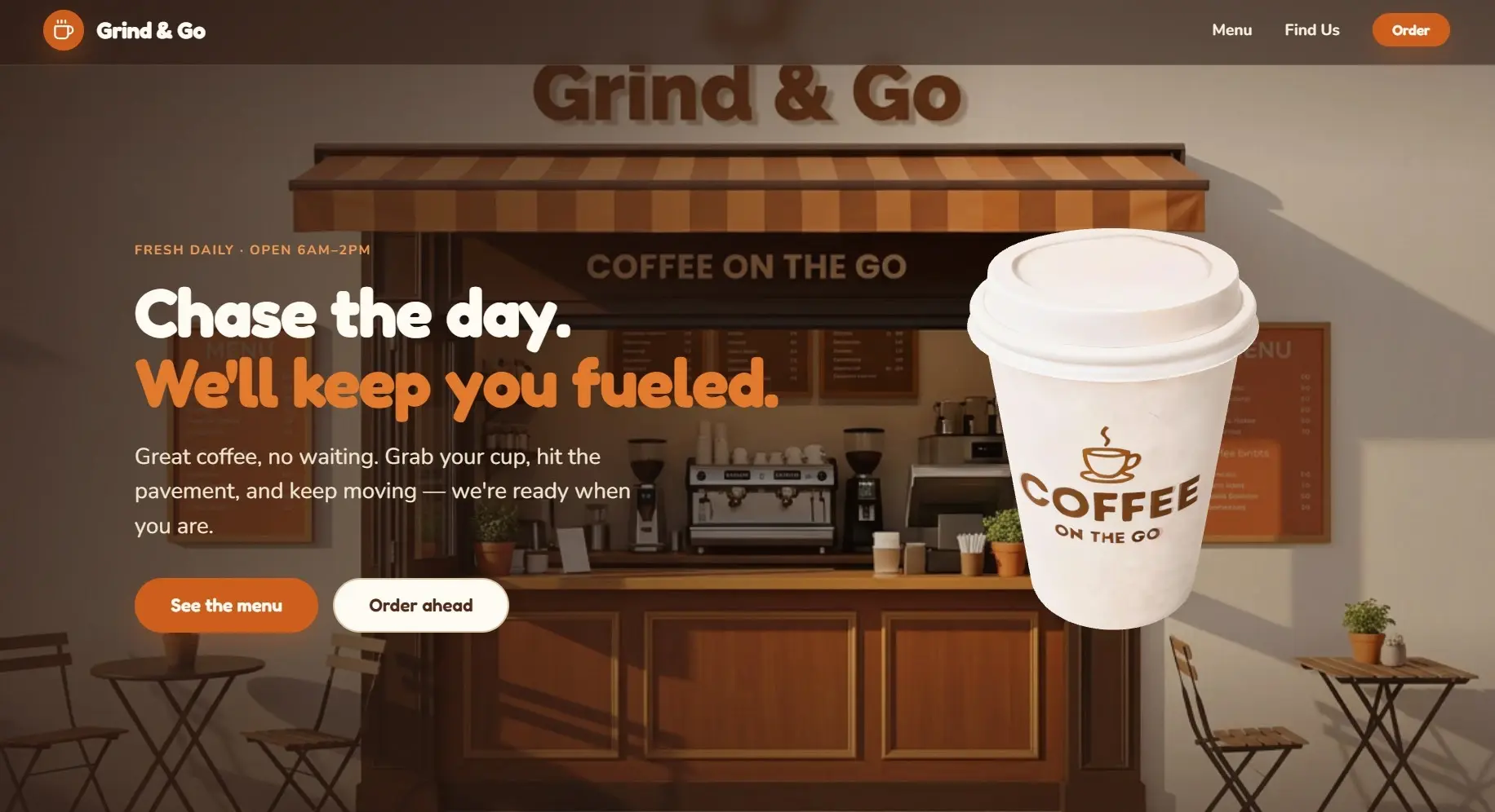 Grind & Go website
